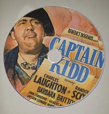 Captain Kidd 1945 Dvd Public Domain Film Charles Laughton Randolph Scott • £3.80