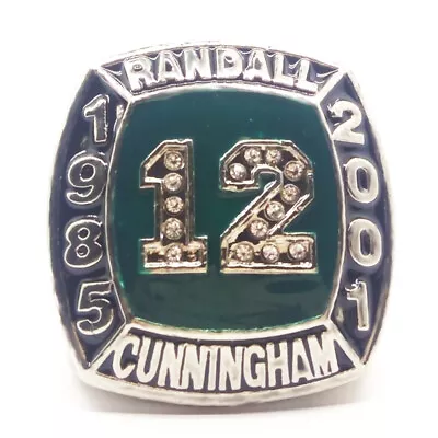 Hall Of Fame 2009 Randall Cunningham #12 Football HOF 1985 2001 Silver Ring • $24.90