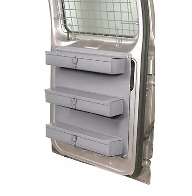 Van Door Storage - 3 Lockable Trays 9 Dividers - GMC Chevy Ford Vans - NEW • $228.95