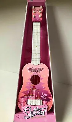 £14.99 • Buy New Kids Children Guitar Pink Castle 23  Musical Instrument Toy Uk Seller