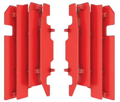 Polisport Radiator Louvers Guards Red Honda CR125R CR250R 2001-2004 CR 125 250 • $31.99