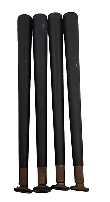 4 X Retro Wooden Furniture Dansette Legs 31cm Length Black • £24.99