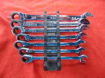 MAC Tools 7 Piece 12 Point Combo Rachet Wrench Set 3/8 To 3/4 • $125