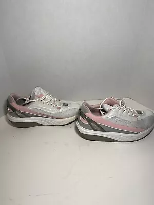 MBT Women8.5Boost Rose Pink White Gray Shoe Physiological Footwear Sport Walking • $32.99