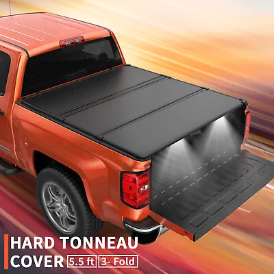 5.5FT Hard Tonneau Cover Tri-Fold For 2004-2008 Ford F-150 Truck Bed Waterproof • $365.95