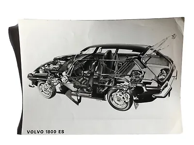 Volvo 1800 ES Press Print Photo Car Cutaway Image Dealer Original 1972 • $8.57