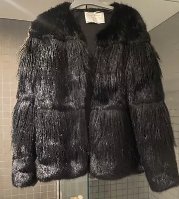 Zara Faux Fur Jacket Size Medium/ Size AU 10 • $40