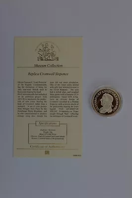 Cromwell Sixpence Museum Collection Gold Plated Silver Coin + COA • £41.99