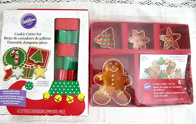 2 Sets Wilton Christmas Metal Cookie Cutters Gingerbread Square Mini Mix Lot NOS • $13.75