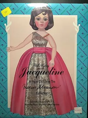 New Madame Alexander Jacqueline Paper Doll Peck Aubry Collection 1994  • $19