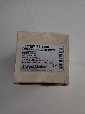 West Marine Battery Isolator 389841 BI-70/3 NEW OTHER 3 Battery Banks • $119.95