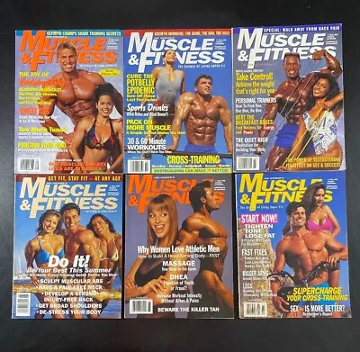 MUSCLE And FITNESS Body Building Magazine 6 Issue LOT All From 1995 • $29.95