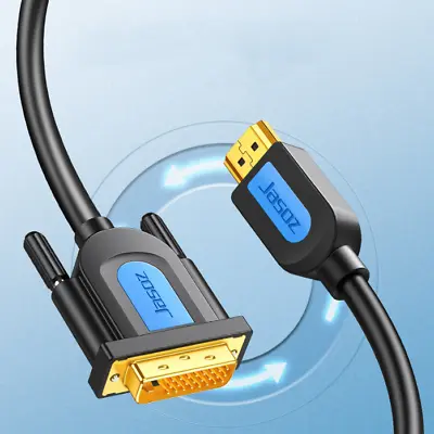 HDMI To DVI Cable Male DVI-D For Monitor Computer PC Projector Cord Lead 1.5m/3m • $6.95