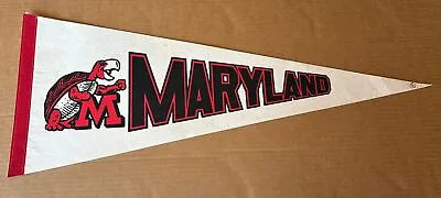 Vintage NCAA Maryland Terrapins SOUVENIR Flag BANNER Pennant • $20