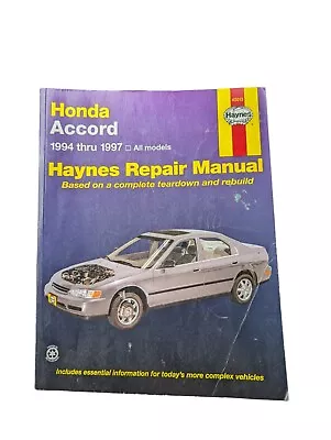 Haynes Repair Manual 42013 Honda Accord 1994 Thru 1997 • $5.99