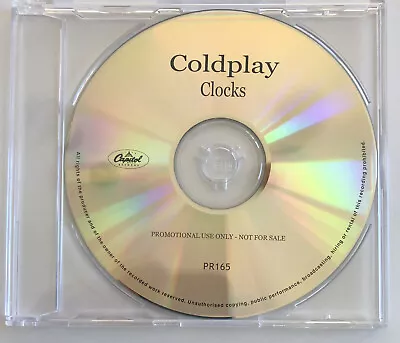 COLDPLAY  Clocks  Very Rare 2003 1Trk Aust. *Promo CDR *Capitol Records ‎– PR165 • $65