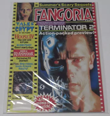 Fangoria Horror Magazine #104 1991 Terminator 2 Tales From The Crypt House IV • $10