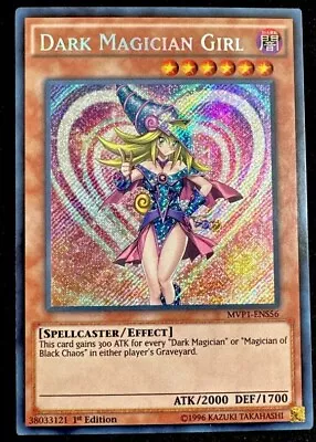 Yugioh Dark Magician Girl MVP1 1st Edition NM SECRET RARE • $17.99