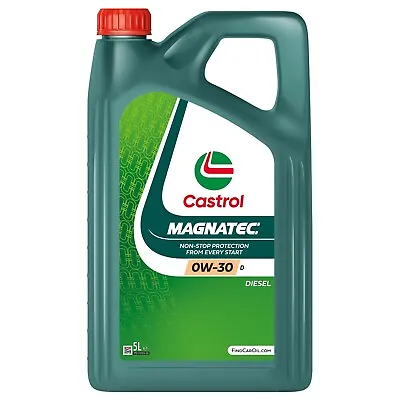 Castrol MAGNATEC 0W-30 D Fully Synthetic Engine Oil 5 Litre 5L - Diesel Vehicles • £48.95