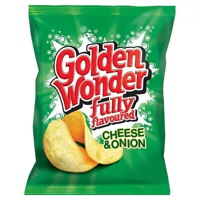 £32.99 • Buy Golden Wonder Fully Flavoured Cheese & Onion 32.5g, Case Of 32