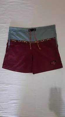 Vintage QUIKSILVER Surf Shorts.  Size 34/96CM Pre-Owned/Good Condition • $59