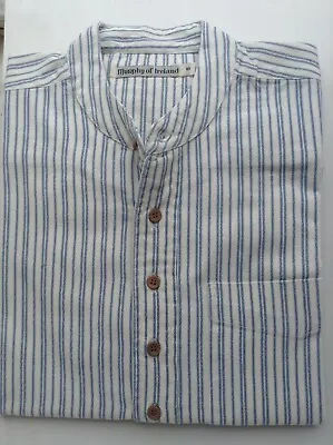 £36.99 • Buy Grandfather / Grandad Collarless Shirt. 100% Cotton. Irish