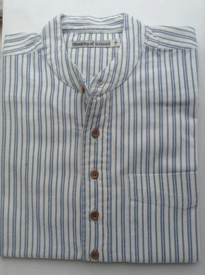 £36.99 • Buy Grandfather / Grandad Collarless Shirt. 100% Cotton. Irish