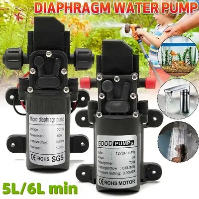 DC12V Water Pump 100/130PSI Self Priming Pump High Pressure RV Auto Switch • $13.99