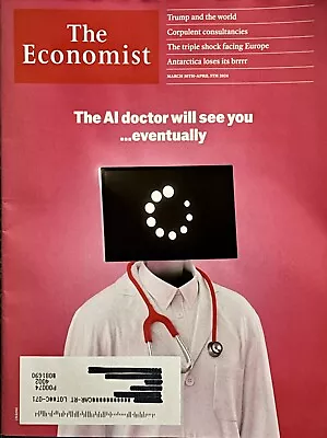 ECONOMIST Magazine March 30th - April 5 2024   AI Doctor Will See You NEVER READ • $9.99