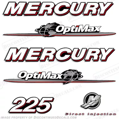 Fits Mercury 225hp Optimax Outboard Engine Decal Kit 2007 - 2008 Decals In Stock • $104.95