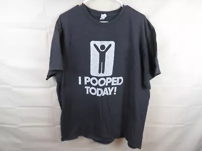 I POOPED TODAY Funny Stick Man XL VTG T-Shirt Cap • $10