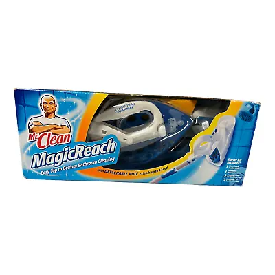 Mr Clean Magic Reach Starter Kit Detachable Pole All In One Cleaning NOS • $39.99