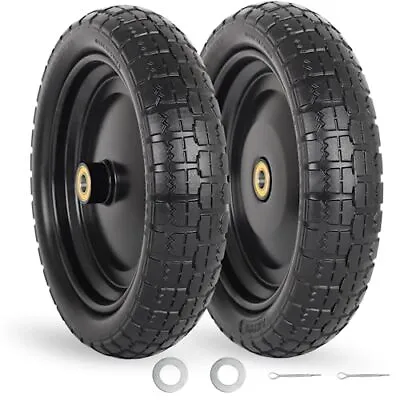 13-Inch Gorilla Cart Tire Flat Free Solid Tire And Wheel Replacement 4.00-6 USA • $46.86