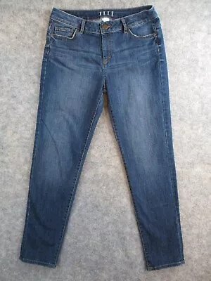 ELLE Jeans Womens 6 Blue Denim Ankle Cropped Fit Mid Rise Outdoors Retro 29x29 • $8.96