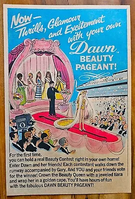 Vintage 1971 Topper Dawn Doll Beauty Pageant Advertisement • $6.99