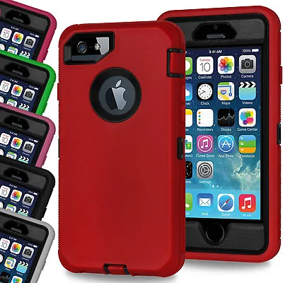 Full Body Tough Shockproof Armour Builder Defender Case Cover For IPhone 8 7  • £4.98