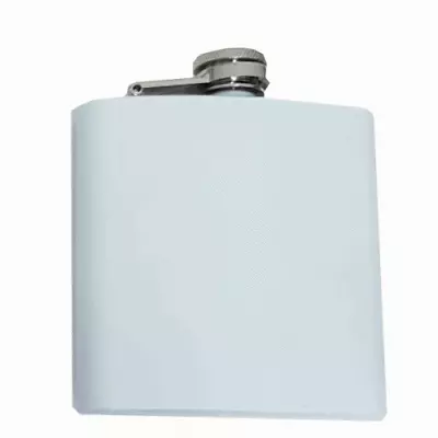 £5.99 • Buy 6oz White Matt Hip Flask Ideal Birthday Christmas Wedding Present