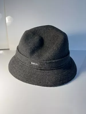 $11.99 • Buy Kangol Blue Label Dark Gray Medium Wool Gaffer Trilby Hat Style 6445BC
