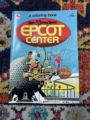 EPCOT CENTER COLORING BOOK WALT DISNEY WORLD GOLDEN #1139-6 1983 WESTERN Vintage • $82