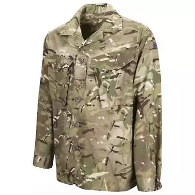 British Army MTP Barrack Shirt Military Surplus Camouflage Cadet Used Grade2 • £8.95