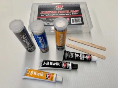 $57.95 • Buy JB Weld Essential Travel Pack Kit 5 Products SteelStik WaterWeld PlasticWeld J-B