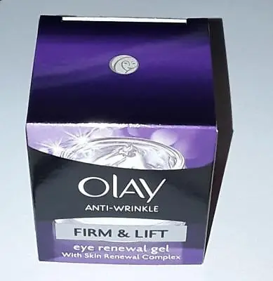 £8.45 • Buy Olay Anti-Wrinkle Firm & And Lift Eye Renewal Gel 15 Ml Day Or Night Cream 50ml
