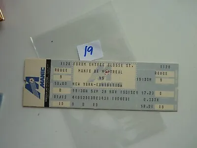  Montreal Manics Vs New York  Soccer Game Ticket Unused Olympic Stadium  No19 • $18.21