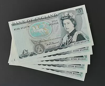 Uncirculated £5 Five Pound Note Wellington Somerset UNC HT35.... • £19.95