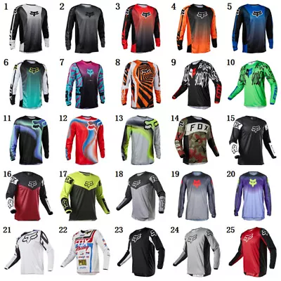 FOX 180 Mens Cycling Jersey Motocross/MX/ATV/BMX/MTB Dirt Bike Long Sleeve Tops • $29.99