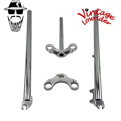 Replacement Bicycle Triple Tree Fork Legs Left&Right Top TubeOr Bracket CHROME • $43.79