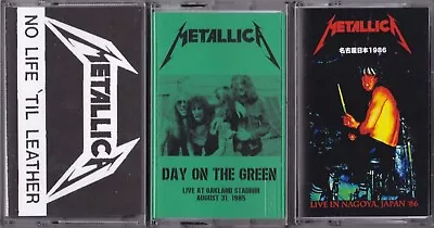 METALLICA Lot Of 3 Rare CASSETTES: No Life Til Leather + Day On The Green +JPN86 • $30
