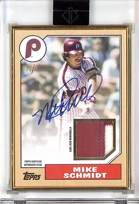 1/1 Mike Schmidt 2022 Topps Transcendent Gold Framed Game Used Patch Auto 1/1 • $125.50