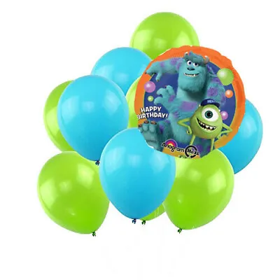 Disney Monsters Inc Party Supply Birthday Balloons Decoration Bouquet NEW • $11.99