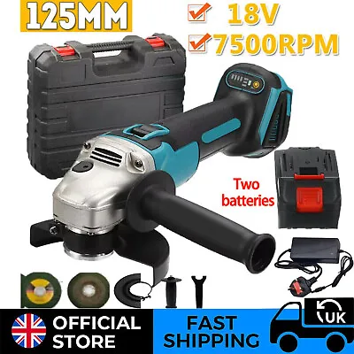 £26.39 • Buy 125mm Brushless Angle Grinder For Makita Battery Li-ion Battery 2Battery&Charger